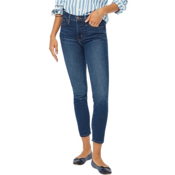 J.Crew Factory 9" Mid-Rise Skinny Jean Signature Stretch Sz 32 - Picture 1 of 9